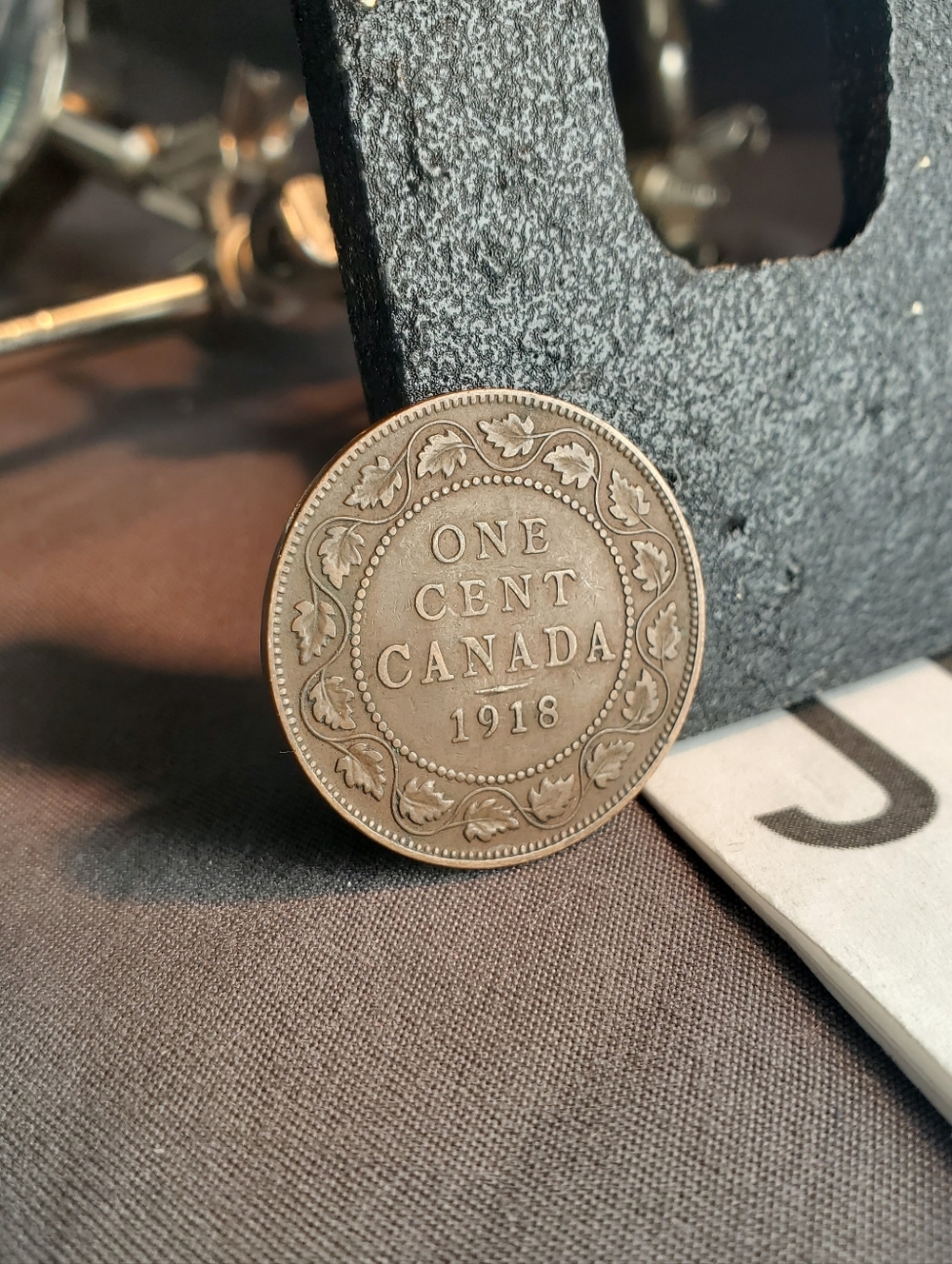 1918 Canada Cent Edward VII Large Cent KM# 21